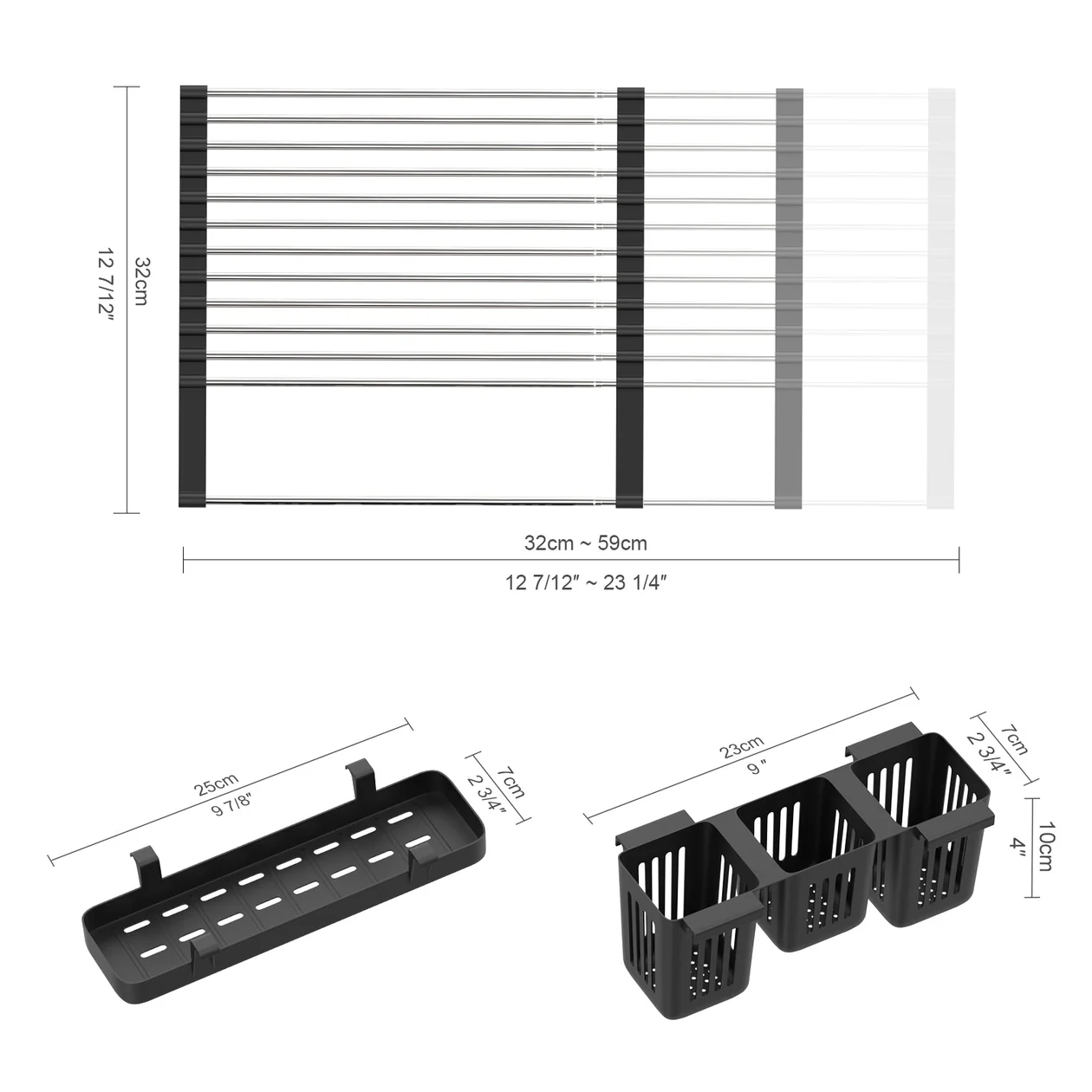 Menopo Ausziehbares Roll-Up Abtropfgitter – DDR2201