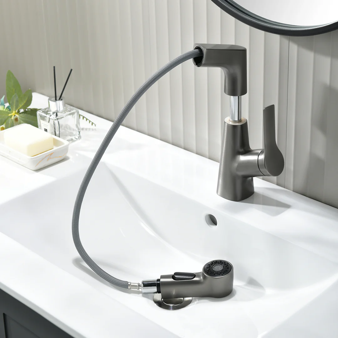 Menopo Smarttap - Funktioneller Wasserhahn mit ausziehbarem Schlauch FT2256