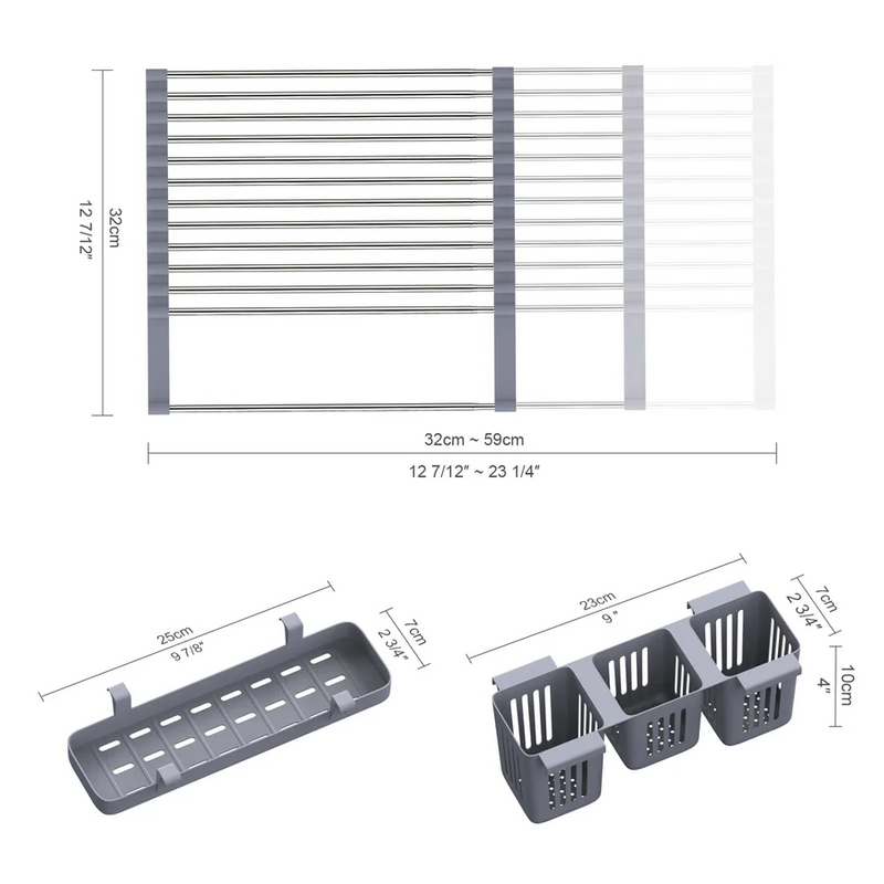 Menopo Ausziehbares Roll-Up Abtropfgitter – DDR2201